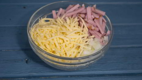 картошка с ветчиной и сыром в духовке