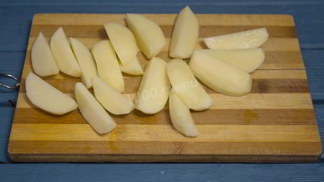 картошка с ветчиной и сыром в духовке