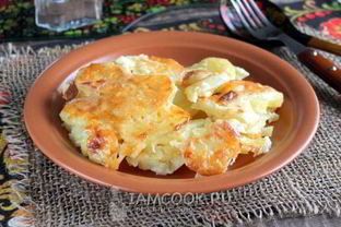 Картошка со сливками и сыром в духовке