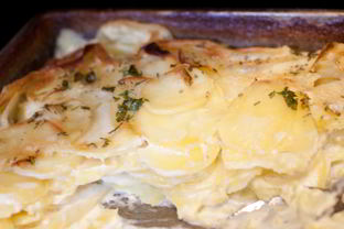 Картошка со сливками в духовке