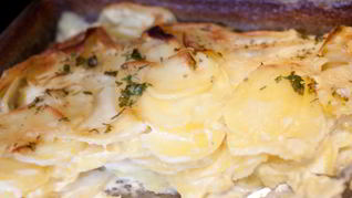 Картошка со сливками в духовке