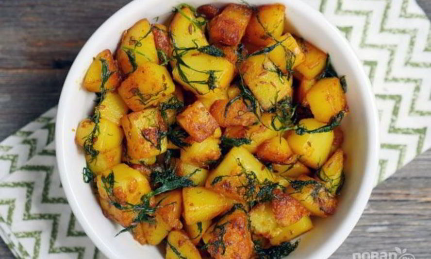 Рецепт хрустящая жареная картошка