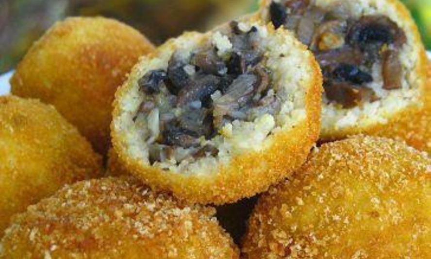Рецепт пшенные крокеты с грибами