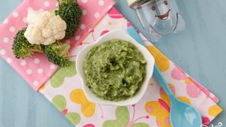 Пюре из цветной капусты и брокколи