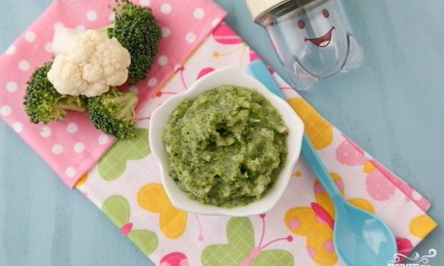 Рецепт пюре из цветной капусты и брокколи
