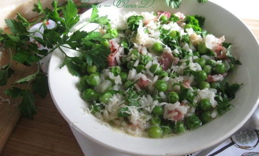 Рецепт рис и горошек по-венециански