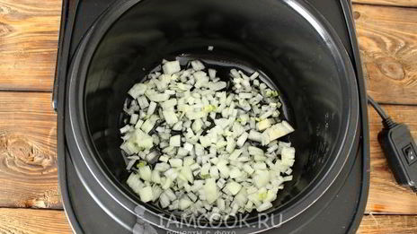 рис с грибами в мультиварке