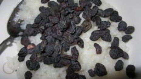 рис с изюмом на поминки