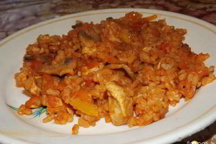 Рис с куриным филе и овощами