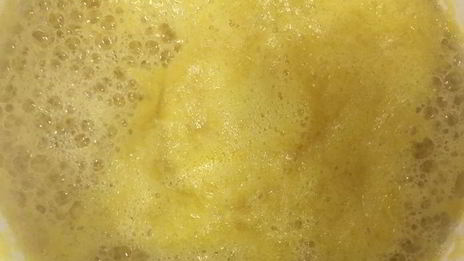 рис с морскими гребешками и сливочно-апельсиновым соусом