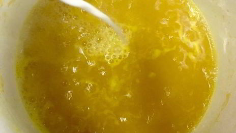 рис с морскими гребешками и сливочно-апельсиновым соусом