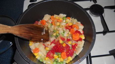 рис с овощами