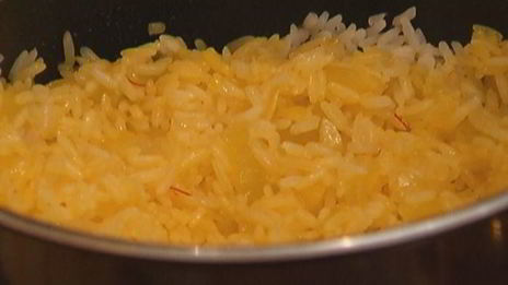 рис с шафраном и сухофруктами