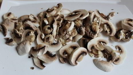 рис с шампиньонами и цуккини