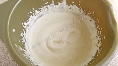 рис со взбитыми сливками