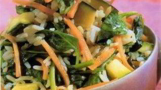 Рис жареный с зеленью