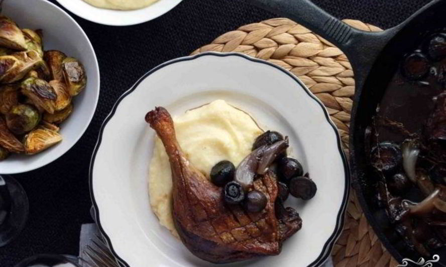 Рецепт шалот, тушенный с уткой