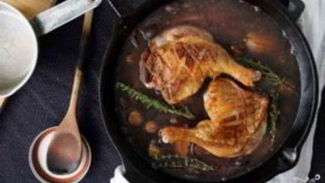 шалот, тушенный с уткой