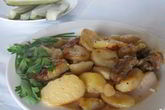 Жареная картошка с говядиной