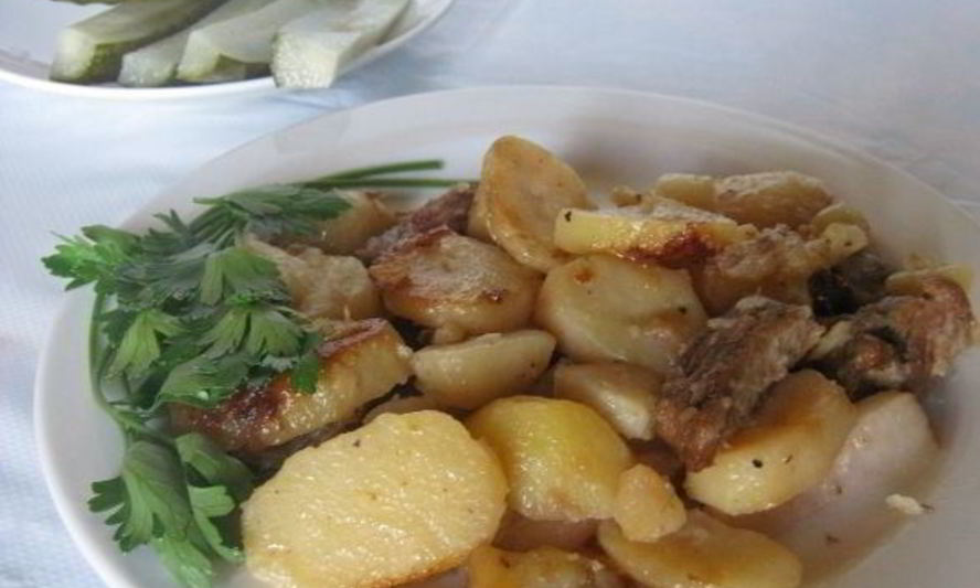 Рецепт жареная картошка с говядиной
