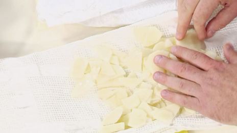 жареная картошка с шампиньонами