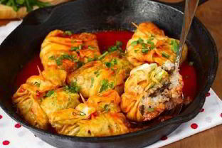 Ароматные голубцы с грибами