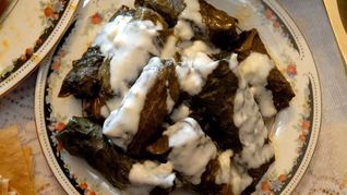 Долма с виноградными листиками