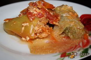 Голубцы и перцы со свининой без риса