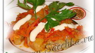 Голубцы под томатно-морковным одеялом