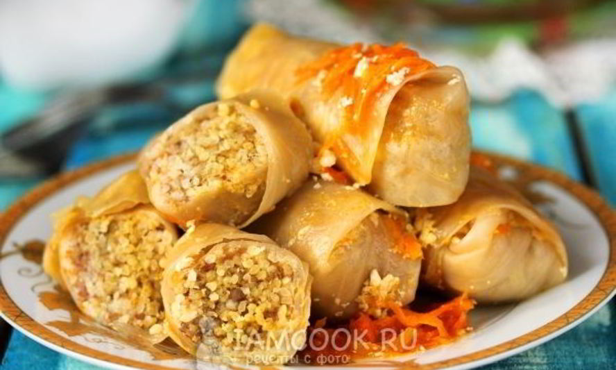 Рецепт голубцы с фаршем и пшеном в мультиварке