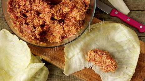 голубцы с фаршем и пшеном в мультиварке