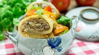 Голубцы с перловкой и грибами