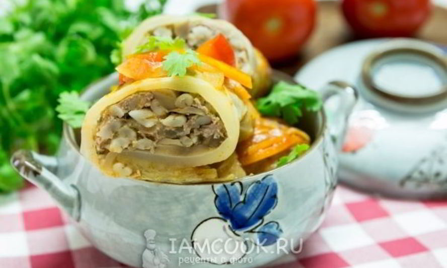 Рецепт голубцы с перловкой и грибами