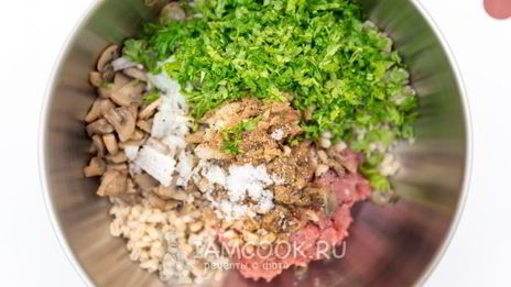 голубцы с перловкой и грибами