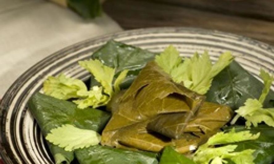 Рецепт голубцы с творогом в виноградных листьях