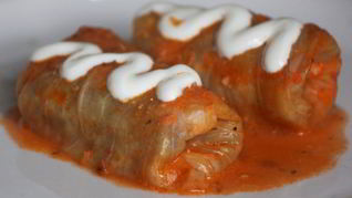 Гречневые голубцы с грибным ассорти