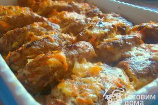 Ленивые голубцы под сметанным соусом