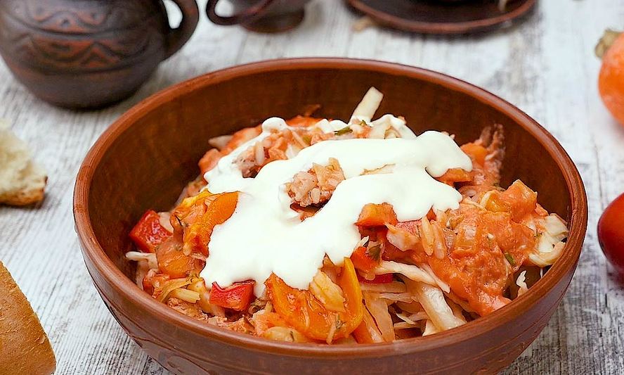 Рецепт ленивые голубцы с фаршем и рисом