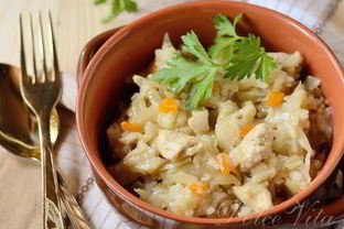 Ленивые голубцы с курицей