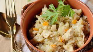 Ленивые голубцы с курицей