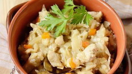 ленивые голубцы с курицей