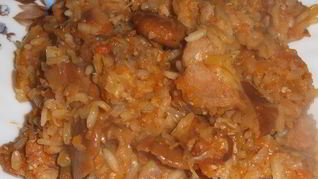 Ленивые голубцы с лисичками и гузками индейки