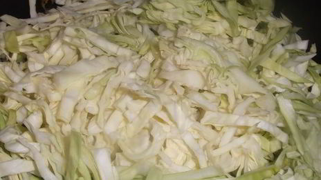 ленивые голубцы с лисичками и гузками индейки