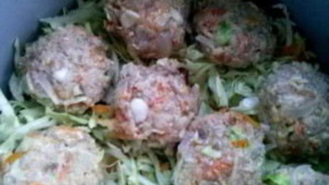 ленивые голубцы с рисом и фаршем