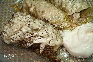 Мини-голубцы из савойской капусты