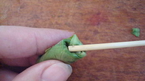 мини-голубцы с вино-вишневым соусом