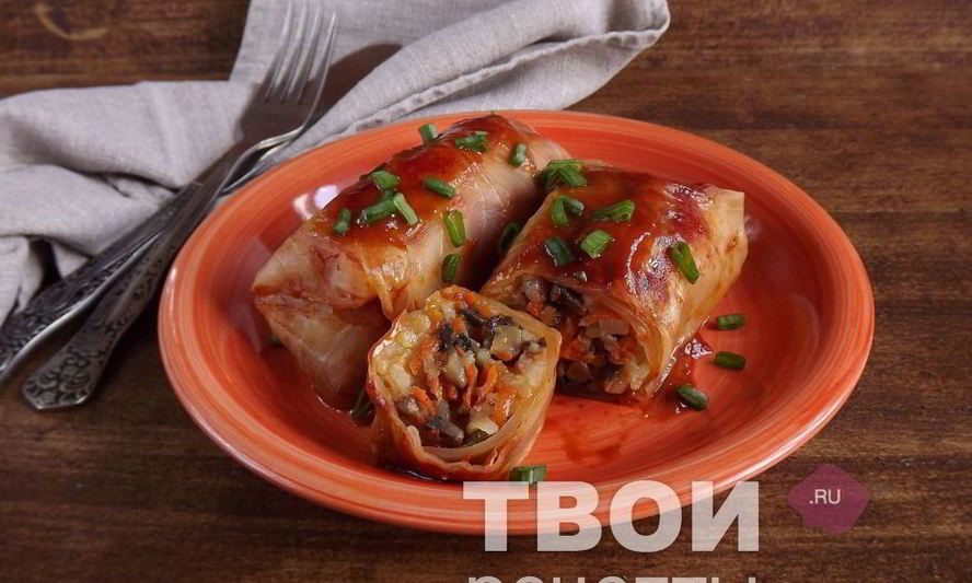 Рецепт постные голубцы с грибами