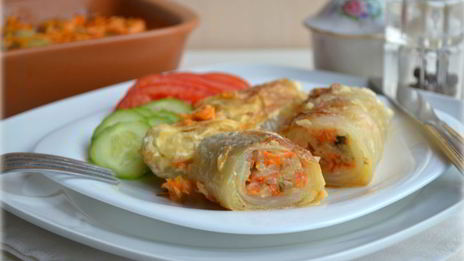 постные голубцы с рисом