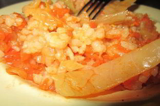 Постные ленивые голубцы