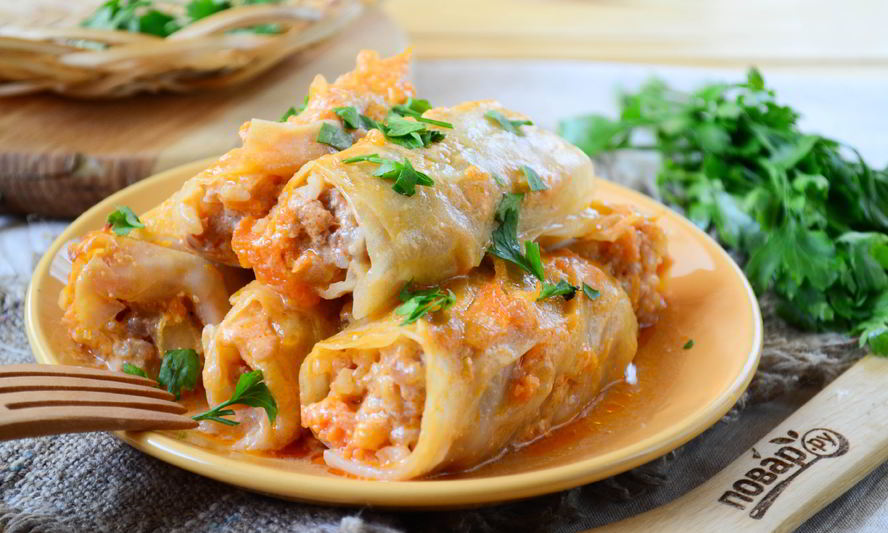 Рецепт запеченные голубцы в сметане и кетчупе